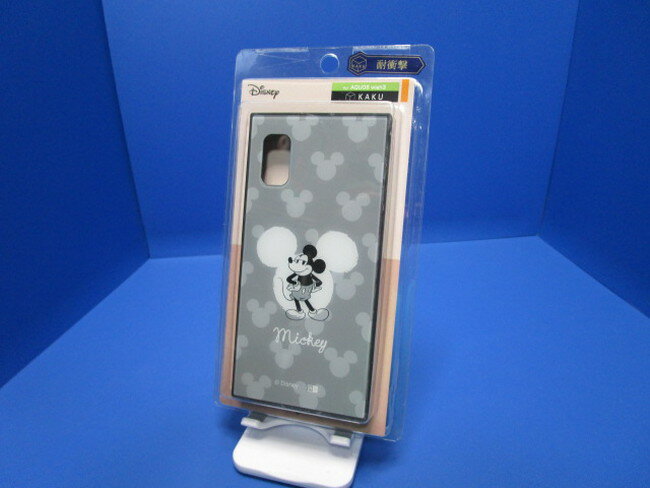 乐天商城 - ray-out レイアウト ingrem　イングレム AQUOS wish3 ケース 耐衝撃 カバー KAKU ハイブリッドケース ディズニー キャラクター ミッキーマウス グレー