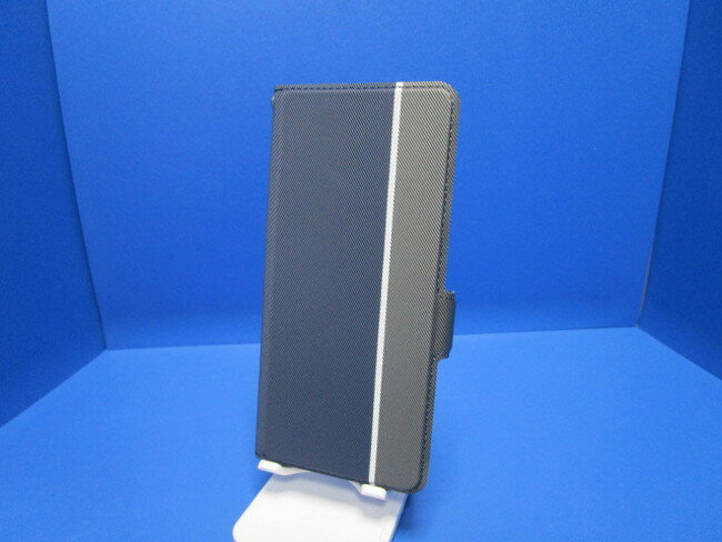 Rakuten - Xiaomi Redmi Note 9S ケース 手帳型ケース PUレザー TPU カバー 傷防止 シャオミ redmi note9S スマホケース ネイビー+グレー