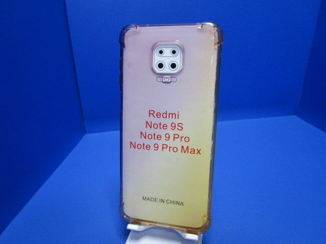 乐天商城 - Redmi Note 9S ケース グラデーション クリア 透明 TPU ソフト ケース 耐衝撃 傷防止 滑り防止 シャオミ redmi note9S スマホケース パープル+イエロー