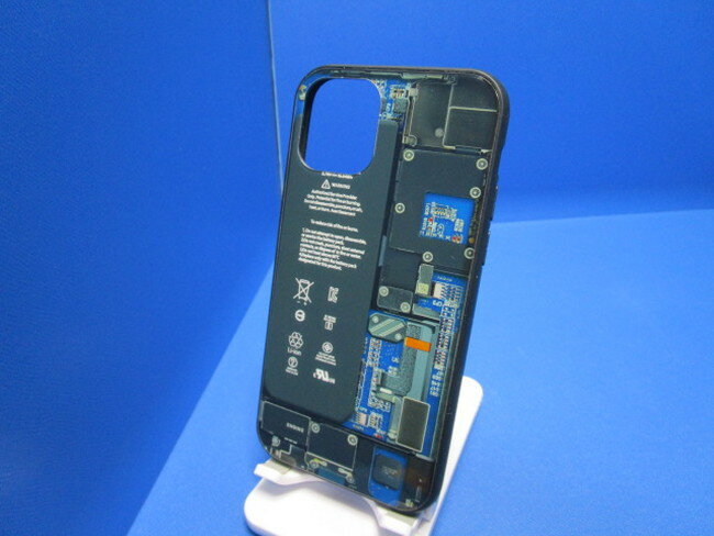 樂天商城 - AREA iPhone11Pro ケース エアリア ブルー iPhoneの内部基板をモチーフ・デザインケース ガラスコーティング MS-11BO-BL