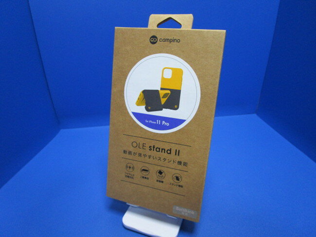 Rakuten - campino カンピーノ iPhone 11 Pro ケース OLE stand II オレスタンド2 スタンド機能付き クロムイエロー × セピアブラウン