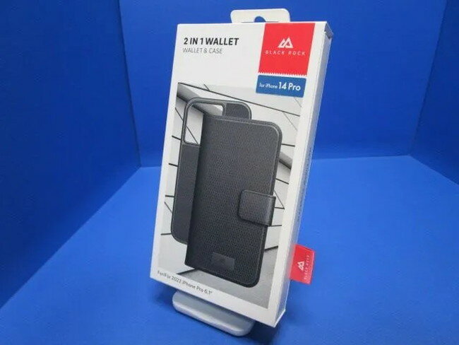 Rakuten - Black Rock ドイツメーカー iPhone 14 Pro 2-In-1 Wallet　 背面ケース と 手帳型 が取り外し可能なデザイン マグネット開閉