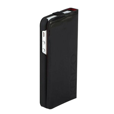 KENZO 【iPhone SE 5s 5 (4インチ)対応スマートフォリオレザーケース モレスキンタイプ】 Leather Moleskin Smart Folio Case ブラック KENZOSMARTCASEN