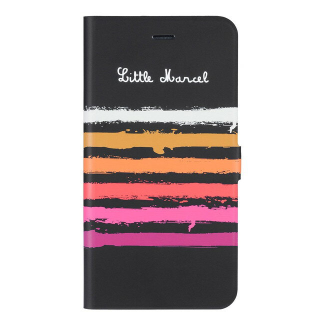 iChic Gear Little Marcel 手帳型ケース iPhone6SPlus iPhone6Plus 5.5インチ ブラ...