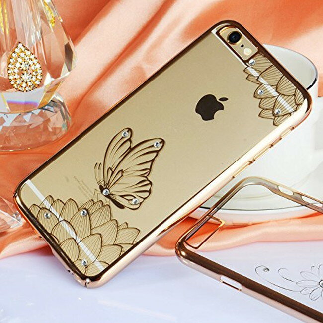 【iPhone6/6s対応】ゴールドラインケース (ウィスパー) ポリカーボネート