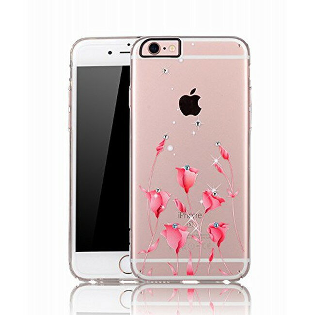 Rakuten - 【iPhone6/6s対応】クリアデザインケース (LOVING) フラワーデザインとラインストーンで魅せるエアグジュアリーなデザインのケースです。