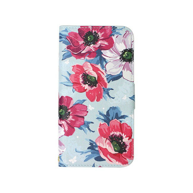 Rakuten - 【在庫処分】 エアージェイ iPhoneX iPhoneXs (5.8インチ) 手帳型 ケース 花柄 ブルー フラワー AC-P8-FG BL