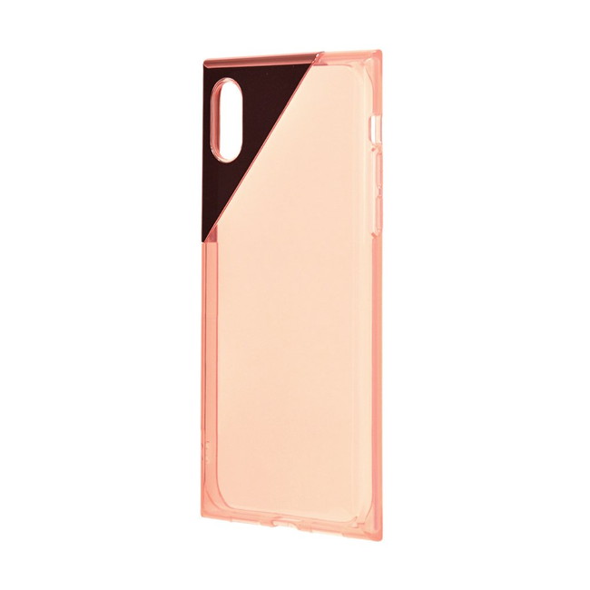 【在庫処分】 ラスタバナナ iPhoneX iPhoneXs (5.8インチ) ケース カバー ハイブリッド 角メタル ピンク アイフォン スマホケース 3379IP8A