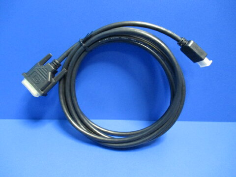 HDMI-DVI-D変換ケーブル 約3.0m 金メッキ加工 シングルリンク 　HDMI（タイプA・19ピン・オス）- DVI-D（18ピン+1ピン・オス）変換ケーブル