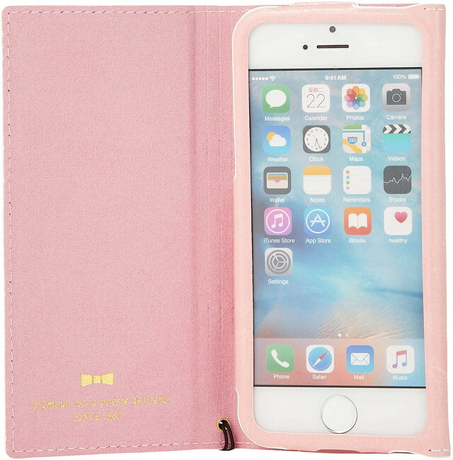Natural design iPhone5s 5 iPhoneSE(第一世代)（4インチ）手帳型 ケース ピンク ...