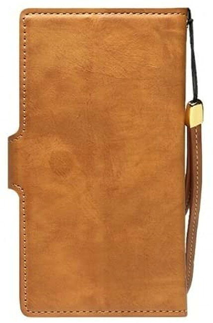 Natural Design マルチタイプ 手帳型 ケース キャメル スライド式 約4.7〜5.2イン...