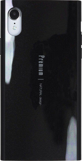 Rakuten - 在庫処分品 Natural design iPhoneXS Max (6.5インチ) 背面ケース ブラック 繊維ガラス×ソフトTPUの2層構造で安心の衝撃吸収 Premium Black