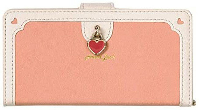 乐天商城 - Natural design iPhone12mini (5.4インチ) 手帳型 ケース Heart Lock ピンク PUレザー ストラップ付属 スタンド機能
