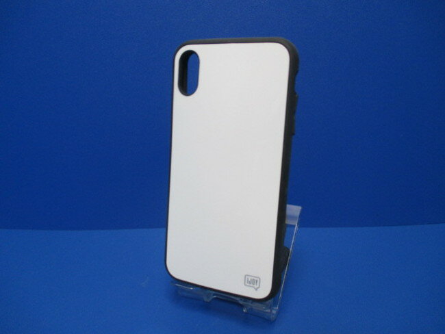 Rakuten - iPhoneXsMax ケース（6.5インチ）シンプル ケース ホワイト 光沢 ポリカーボネート TPU ストラップホール
