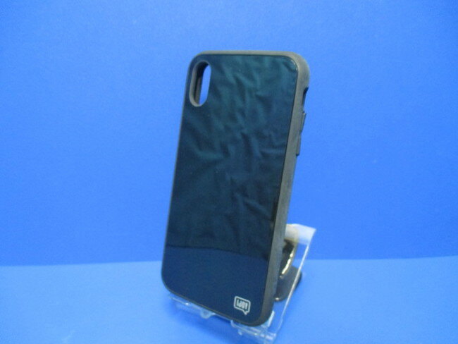 Rakuten - iPhoneXsMax ケース（6.5インチ）シンプル ケース ブラック 光沢 ポリカーボネート TPU ストラップホール