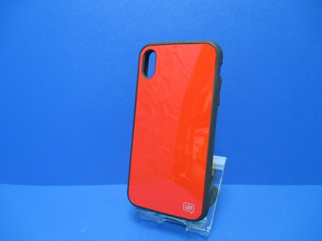 Rakuten - iPhoneXsMax ケース（6.5インチ）シンプル ケース レッド 光沢 ポリカーボネート TPU ストラップホール