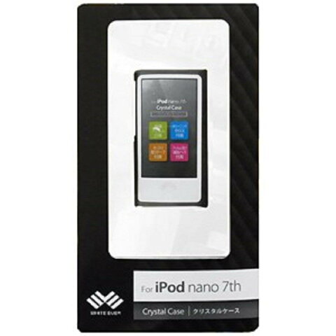 iPod nano 7th用クリスタルケース 液晶保護フィルム付 WEIPNA7CC (ブラック) ハードケース WHITE EVER(ホワイトエバー)