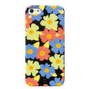 スマホケース カバー iPhoneSE（第一世代） 5 5s Ca Scenario マルチカラー ジャケット ポリカーボネート 花柄 Girl Cover for Coloured Flowers