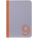 タブレットケース カバー iPad mini OZAKI グレー オレンジ 灰色 手帳型 フリップ ソフト O!coat Code Nine 9 フロントカバー...