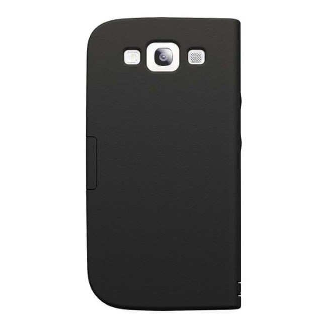 スマホケース カバー Galaxy S III Freshfiber ブラック 黒 ジャケット型 Book for Samsung Graphite Black