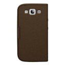 X}zP[X Jo[ Galaxy S III Freshfiber uE WPbg^ Stitched Book for SamsungI Brown