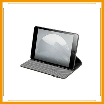 タブレットケース カバー iPad mini 第1世代 SwitchEasy チャコール グレー 灰色 手帳型 フリップ ポリカーボネート 帯電防止スクリーン保護フィルム（正面1枚 マイクロファイバークロス キャンパス素材ケース チャコール CANVAS Charcoal SW-CANPM-CHA