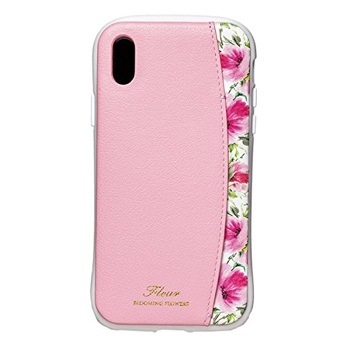 Rakuten - 【在庫処分】 NATURAL design iPhoneX Xs (5.8インチ) ケース FLEUR PINK ピンク 衝撃吸収 耐衝撃 カードポケット付 iP8-FLEP05