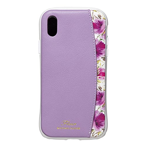 Rakuten - 【在庫処分】 NATURAL design iPhoneX Xs (5.8インチ) ケース FLEUR PURPLE パープル 衝撃吸収 耐衝撃 カードポケット付 iP8-FLEP09