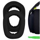 Geekria イヤーパッド Comfort 互換性 パッド ロジクール Logicool G435 G335 ヘッドホンに対応 パッド イヤー/イヤーカップ メッシュファブリック (黒)(2)
