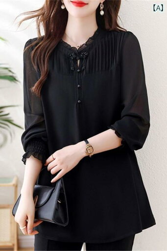 レディース オシャレ 9月 モモ ミドル 丈 秋服 シンプルで シック スリム 長袖 ファッション 大きいサイズ ゆったり シャツ レディース オシャレ 9月 モモ ミドル 丈 秋服 シンプルで シック スリム 長袖 ファッション 大きいサイズ ゆったり シャツ