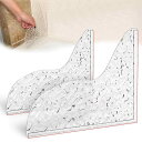 Honitra Shower Splash Guard with Adhesive, 2Pcs Water Texture Shower Corner Wate...
