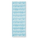 ミヤモトタオル(Miyamoto-towel) ムーミン リバーシブル手ぬぐい ニョロニョロ ブルー×グレー 約33×90cm 日本製 51044(3)