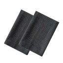 ティータオル 北欧 2枚セット キッチンタオル 45×65cm コットン100% ワッフル織り柔らかく キッチンクロス グレー ベージュ ふきん 母の日 プレゼ...