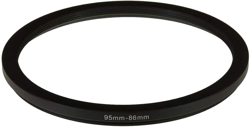 NinoLite(NinoLite) ステップダウンリング95mm → 86mm カメラレンズ用 アルミ合金製 アダプターリング (Step Down Ring) 黒