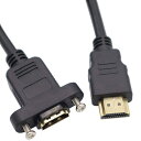 ViViSun HDMI 延長ケーブル ハイスピード 4K画質 オス-メス 金メッキ端子 HDMIタイプA オス- HDMIタイプA メス 固定可能(2)