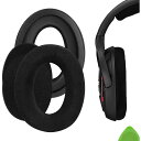 Geekria イヤーパッド Comfort 互換性 パッド ゼンハイザー Sennheiser GAME ONE, PC360, PC363D, PC373D ヘッドホンに対応 パッド イヤー/イヤーカップ ベロア (ブラック)