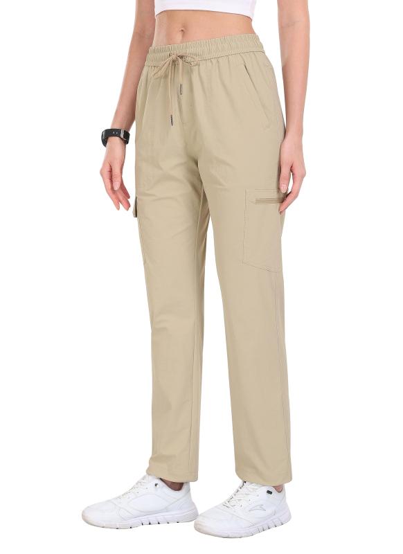 [YIRUIYA] アウトドア パンツ レディース トレッキングパンツ 登山 ズボン 作業 ウォーキングウェア ハイキング クライミング 釣り ロングパンツ 薄手 通気 撥水 吸汗速乾 UVカット 軽量 無地