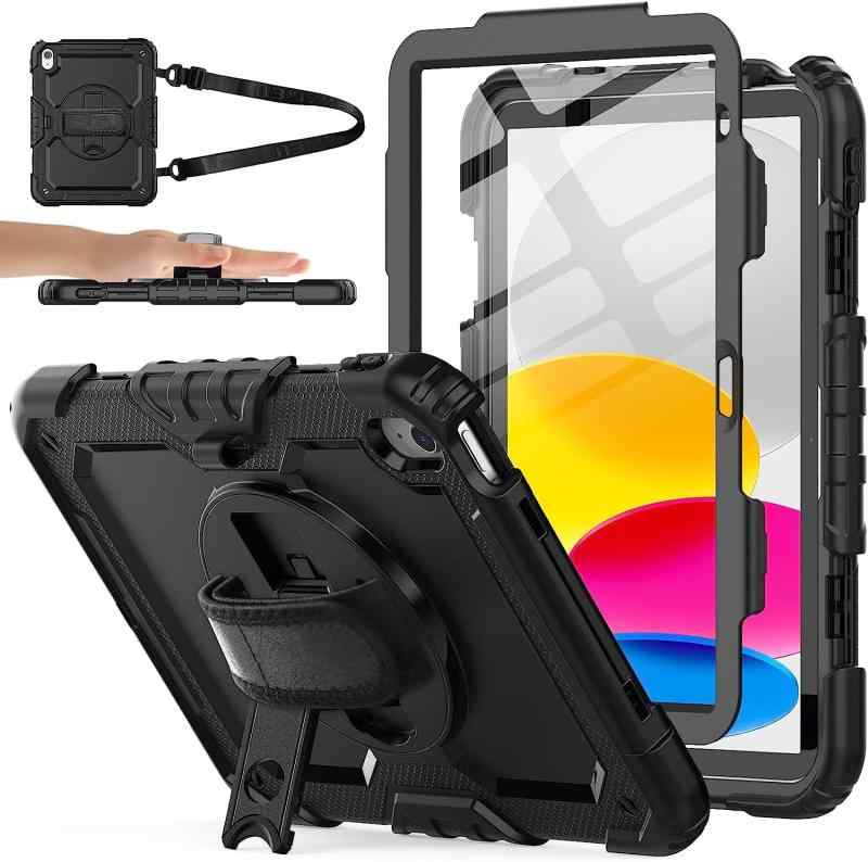SIBEITU iPad 第10世代 ケース 2022新型iPad 十世代 10.9 インチ カバー保護シール内蔵