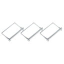 METALLIXITY スクエア安全カプラーピン 3個 8x90 mm 炭素鋼 シャフトロッキングピン 住宅建設 トラクター トレーラー トラック 芝刈り機用(3)