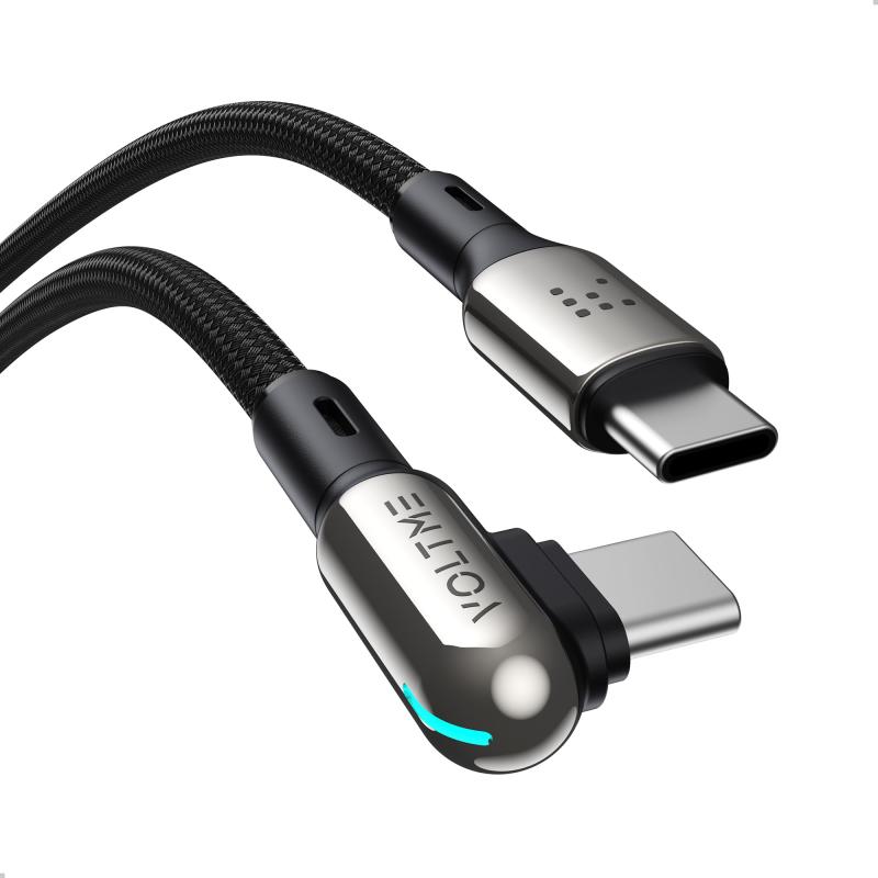 VOLTME USBケーブル USB-C to USB-C 60W L型