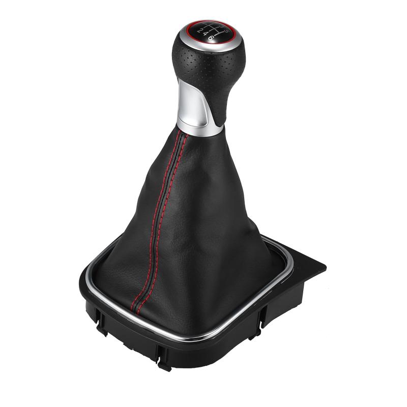 X AUTOHAUX 6速ギアシフトスティックノブハンドル シフターゲートル ブーツカバー VWに対応 Golfに対応 MK5 MK6 MK7に対応 VWに対応 Sciroccoに対応 Jettaに対応