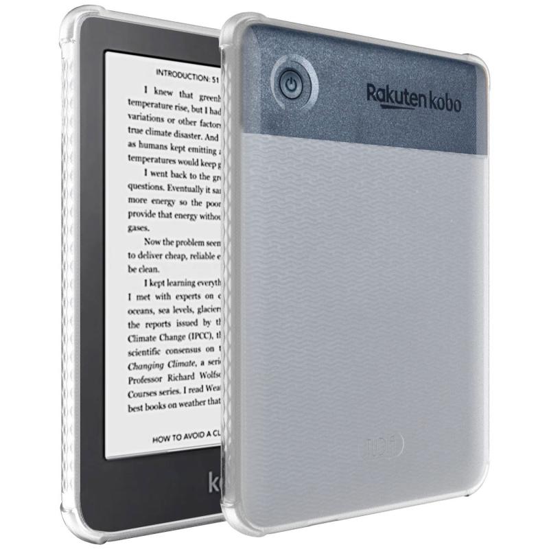 TUDIA 頑丈なフィット感のための設計 Kobo Clara 2E Case 6" カバー, [SKN] 耐衝撃黄変防止スリムグリップ軽量TPUバンパー強化コーナー落下保護電子書籍リーダーカバー