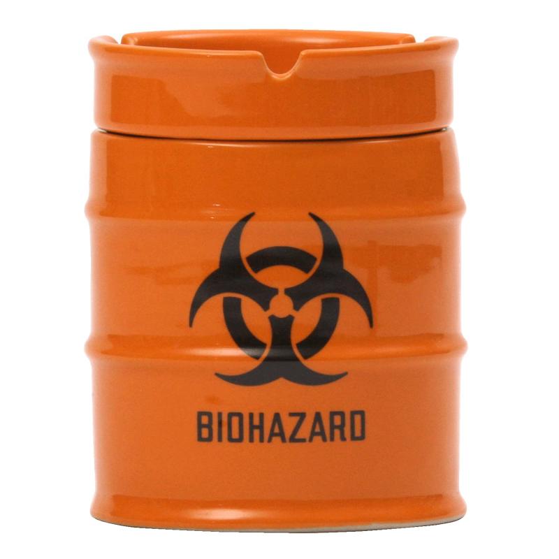 愛龍社 灰皿・喫煙具 オレンジ 8.9×8.9×高さ10.8cm