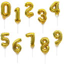 Paready ケーキトッパー 数字 誕生日 ケーキ飾り カップケーキ ピック お祝い 記念日 ケーキデコレーション バースデーケーキ 飾り 装飾 番号0-9