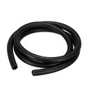 DMiotech 15.8 mm x 12 mm x 1.6 M PP スプリットなし コルゲートチューブ 屋内屋外コード管理 ラップ整頓 オフィス ガーデン用