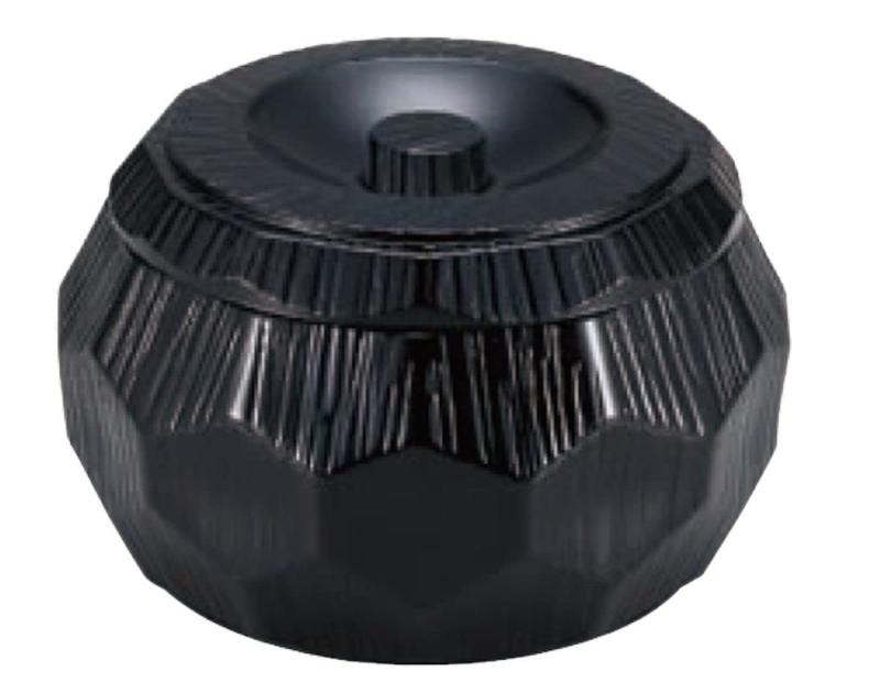 J-kitchens ひつまぶし 容器 うなぎ 器 錦亀甲 飯器 黒 15.1φcm × 9cm 日本製