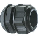 TRUSCO ナイロンケーブルグランド 適合ケーブル4~8mm 黒 10個入り TG3808BK