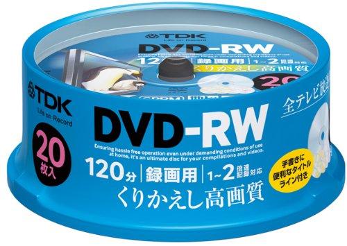 TDK 録画用DVD-RW CPRM対応 1-2倍速対応 5色カラーミックス 20枚スピンドル DRW120DMA20PU TDK 録画用DVD-RW CPRM対応 1-2倍速対応 5色カラーミックス 20枚スピンドル DRW120DMA20PU