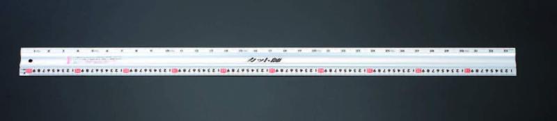 エスコ(ESCO) カッター定規 1000mm EA720YW-2メーカー:シンワ測定 型番:65090併用目盛 材質:アルミ(ステン鋼付)重量:579g 裏面に滑り止めゴム付測定目盛:100cm サイズ(W×D×T):1020×80×9mm精度:±0.4mm