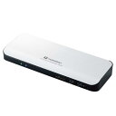 エレコム ドッキングステーション ThunderBolt3 PD対応 (USB-C/USB-A/HDMI/4極φ3.5/SD/LAN) シルバー DST-TB301SV(2)